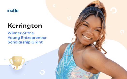 Incfile grant winner young entrepreneur scholarship